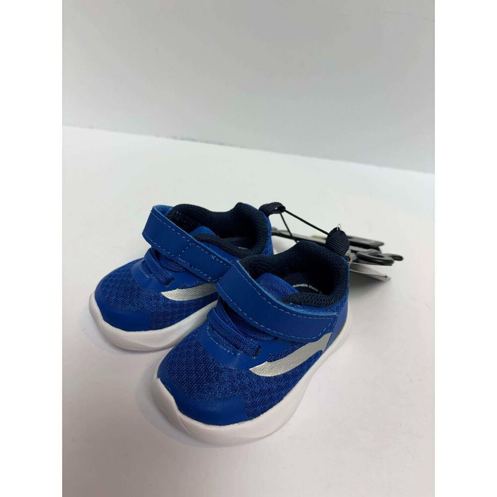 Infant‎ Boys Athletic Works Shoes Size 2 Blue  Strap Shoes NWT